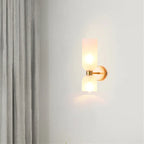 Modern Double Glass Wall Light Fixture
