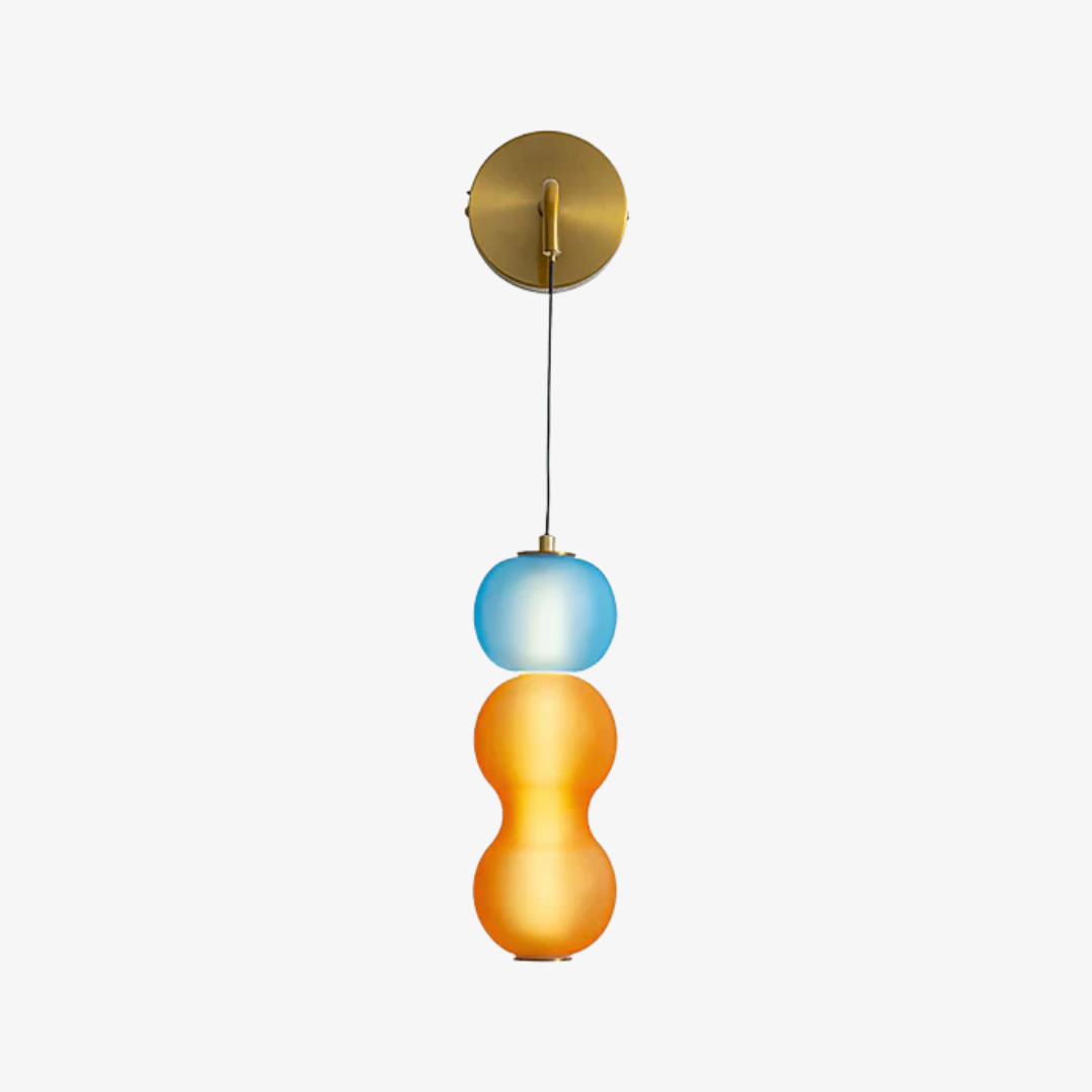 Modern LED Wall Light in Black and Gold Design