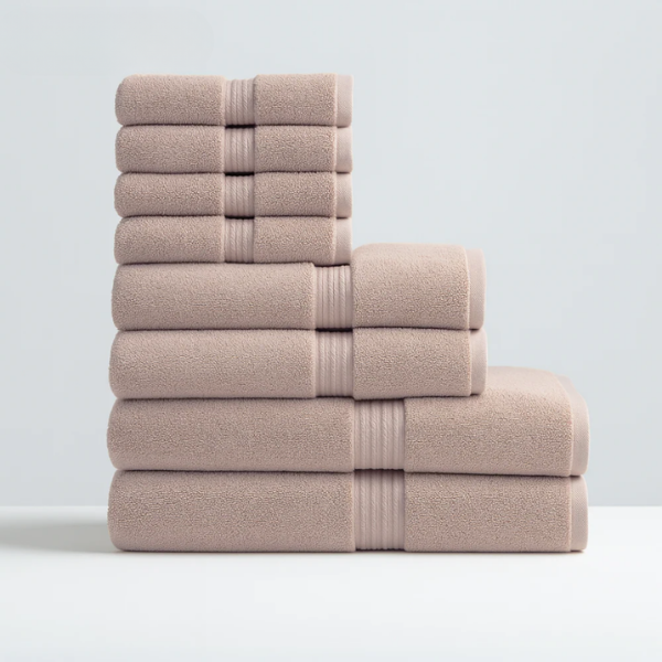 CloudSoft Towels – Essential Bath Bundle (8pcs)