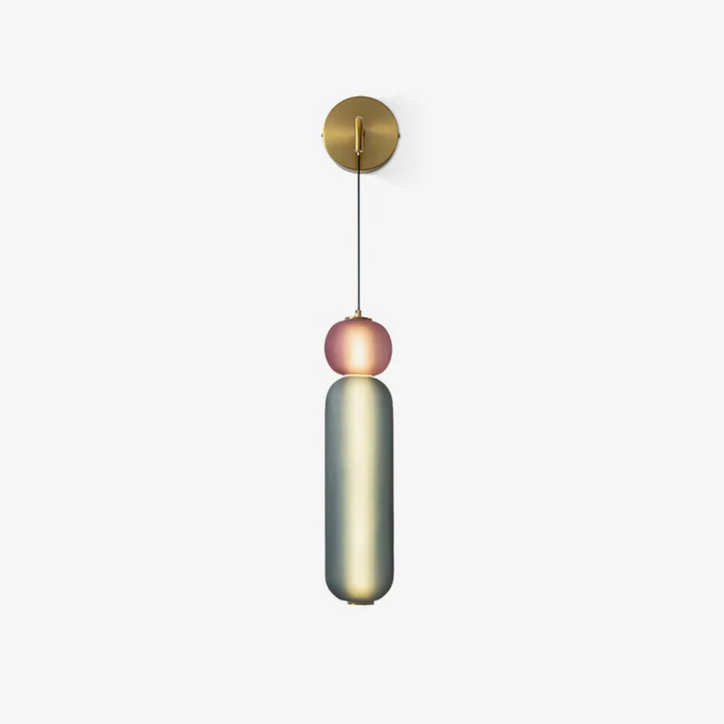 Modern LED Wall Light in Black and Gold Design