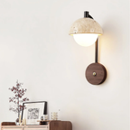 Modern Travertine Glass Wall Lamp – Arco