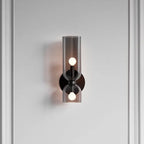 Modern Double Glass Wall Light Fixture