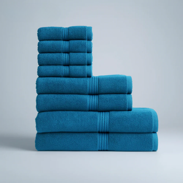 CloudSoft Towels – Essential Bath Bundle (8pcs)