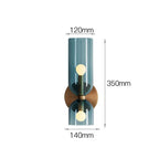 Modern Double Glass Wall Light Fixture