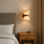 Silk Shade Wall Lamp – Modern Wabi Sabi Design