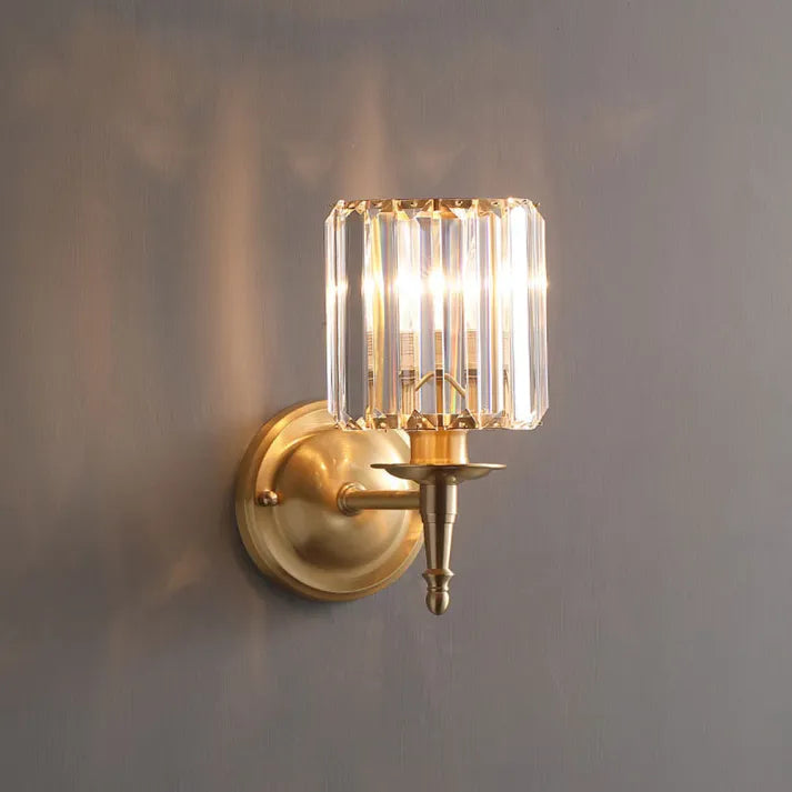 Vintage Crystal Wall Sconce Light Fixture