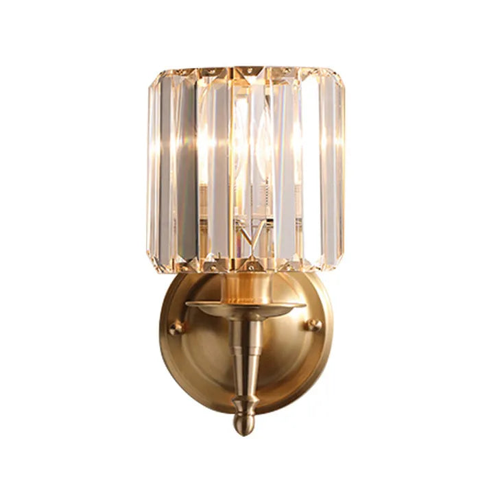 Vintage Crystal Wall Sconce Light Fixture