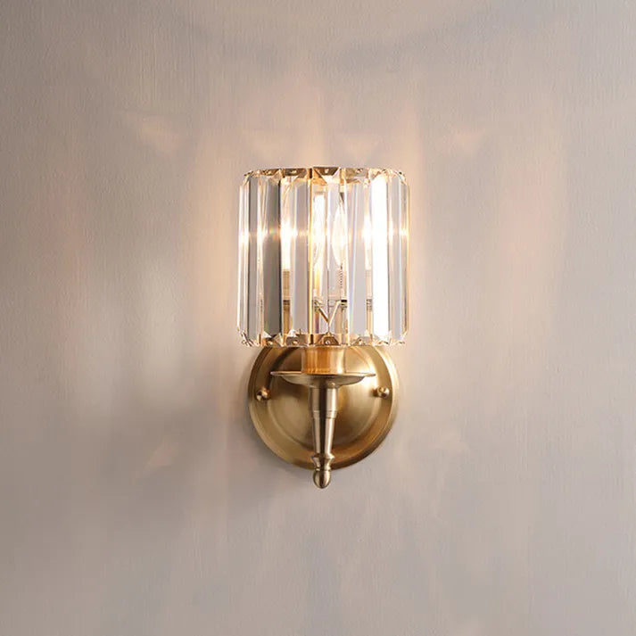 Vintage Crystal Wall Sconce Light Fixture