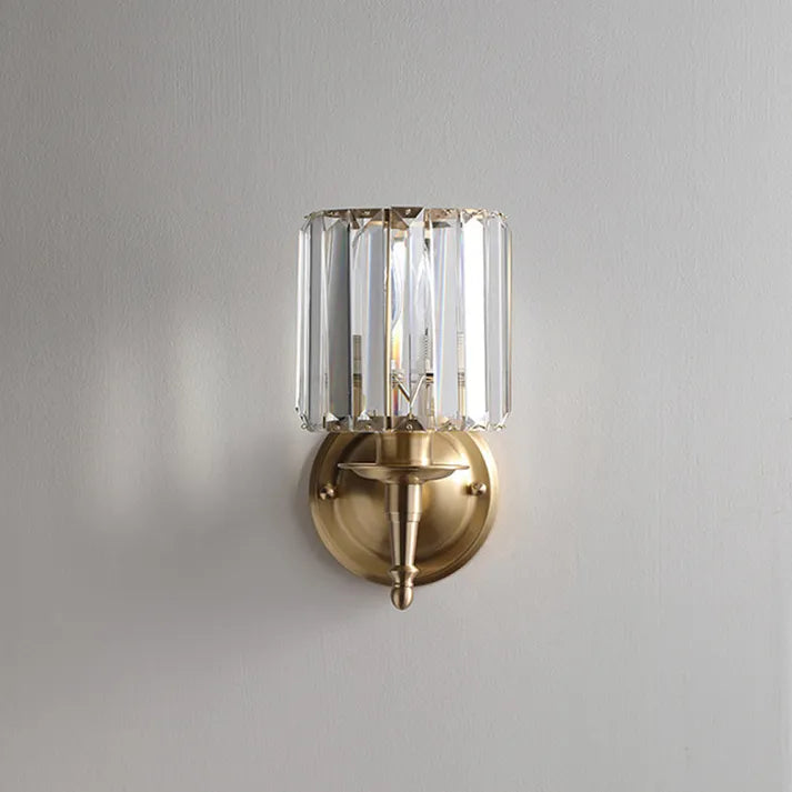 Vintage Crystal Wall Sconce Light Fixture