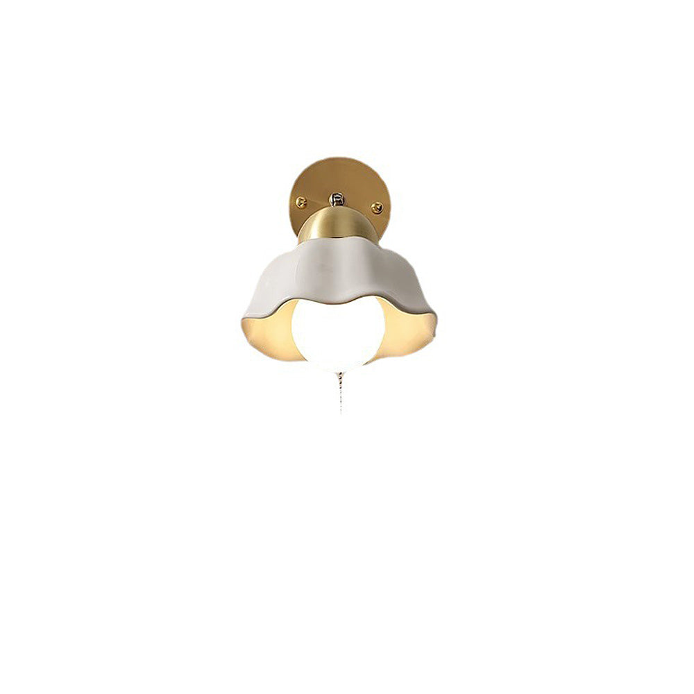 Retro French Flower Wall Light – E27 Fixture