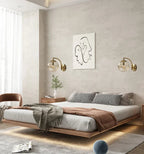 LuxeCrystal Modern Glass Wall Lamp