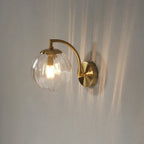 LuxeCrystal Modern Glass Wall Lamp