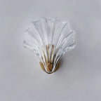 Shell Glass Wall Light – Warm LED Decorative Fixture
