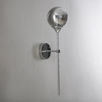 Scandinavian Glass Wall Lamp with Warm LED Light