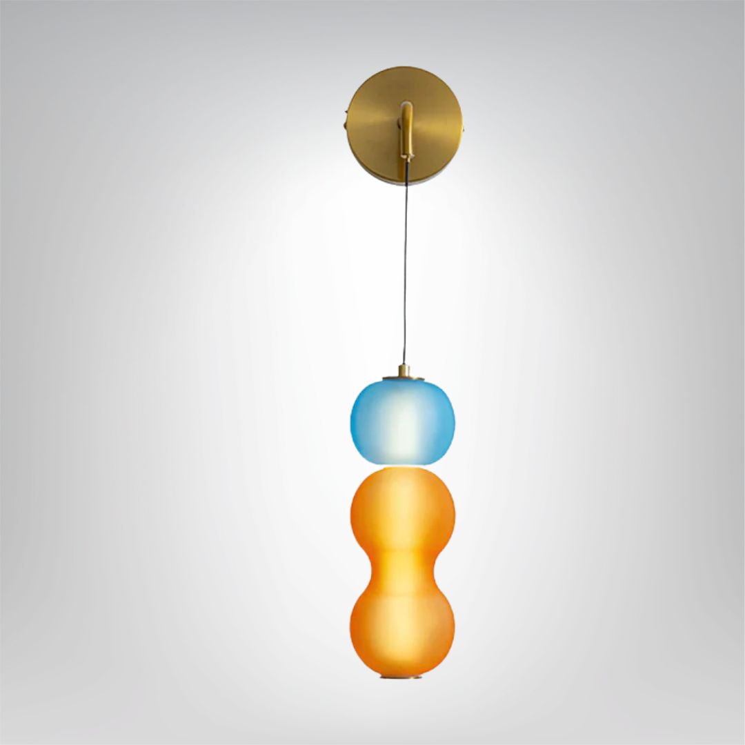 Modern LED Wall Light in Black and Gold Design