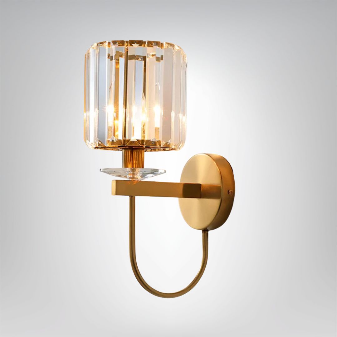 Vintage Crystal LED Wall Lamp for Indoor Use