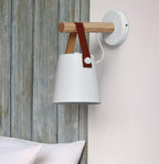 Wooden Nordic Wall Lamp – Minimalist Hanging Light Fixture