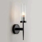 Stainless Steel Wall Lamp with Glass Shade