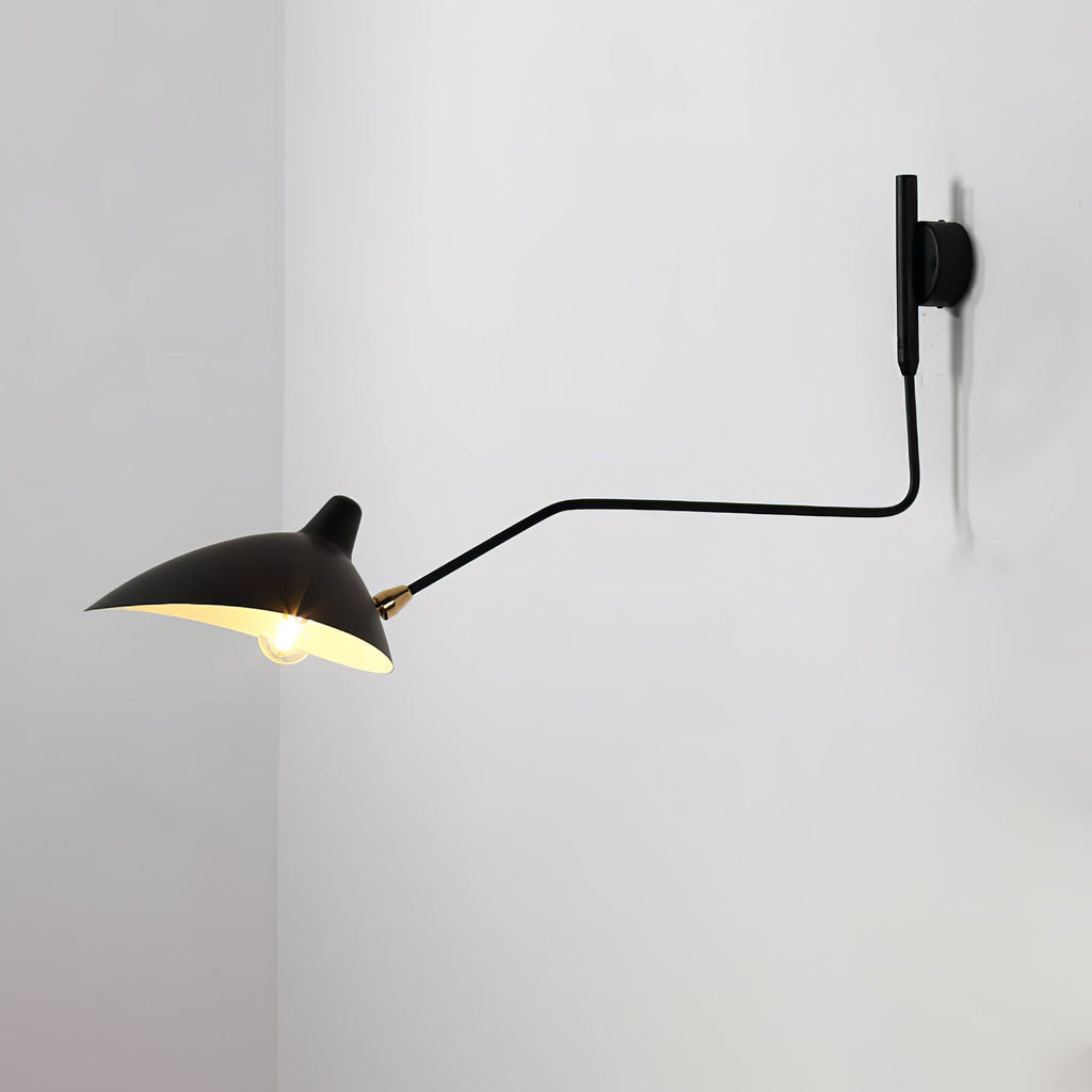 Serge Mouille Style Adjustable Wall Sconce Lamp