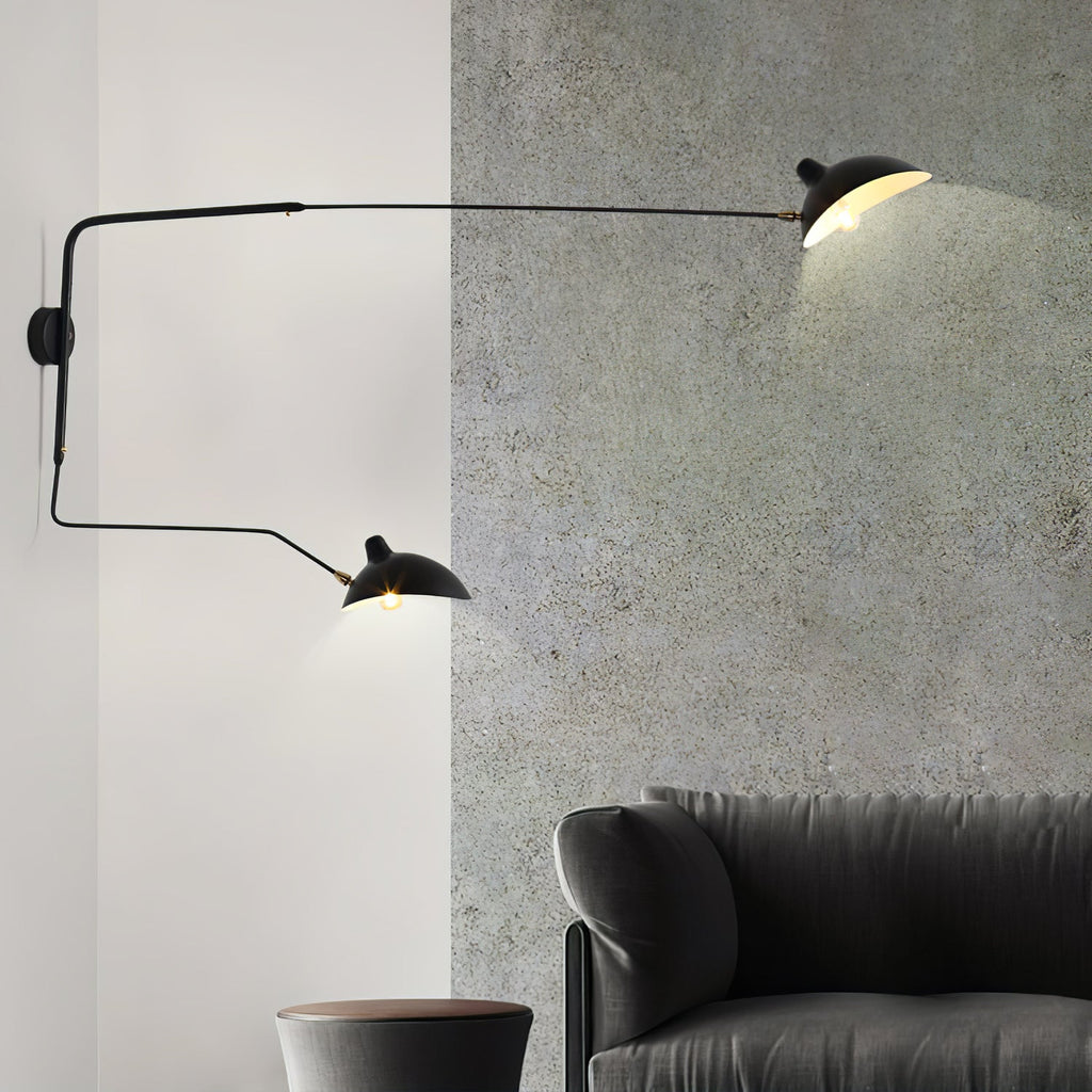 Serge Mouille Style Adjustable Wall Sconce Lamp