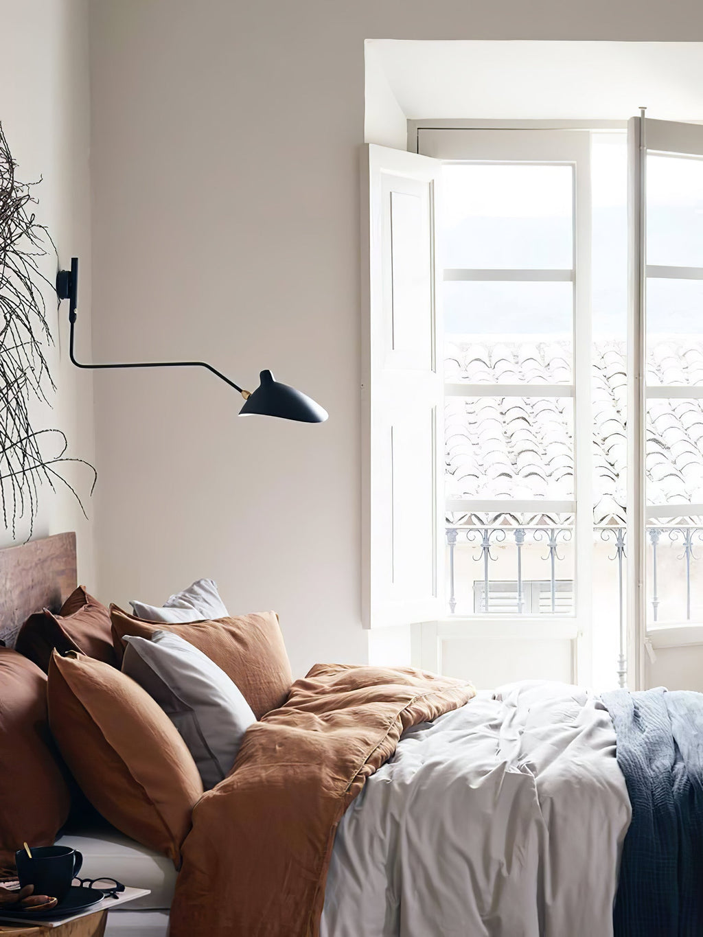 Serge Mouille Style Adjustable Wall Sconce Lamp
