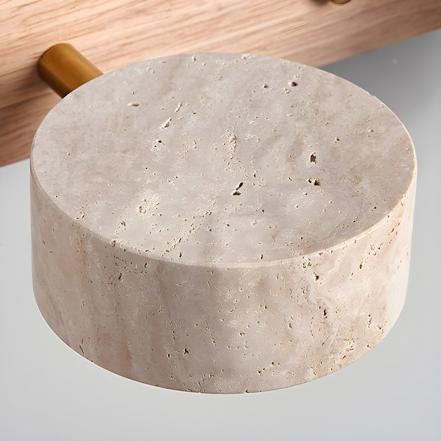 Travertine Stone Dual LED Wall Light Fixture