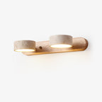 Travertine Stone Dual LED Wall Light Fixture