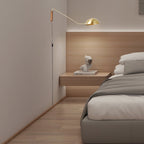Swing Arm Wall Lamp with Dome Shade