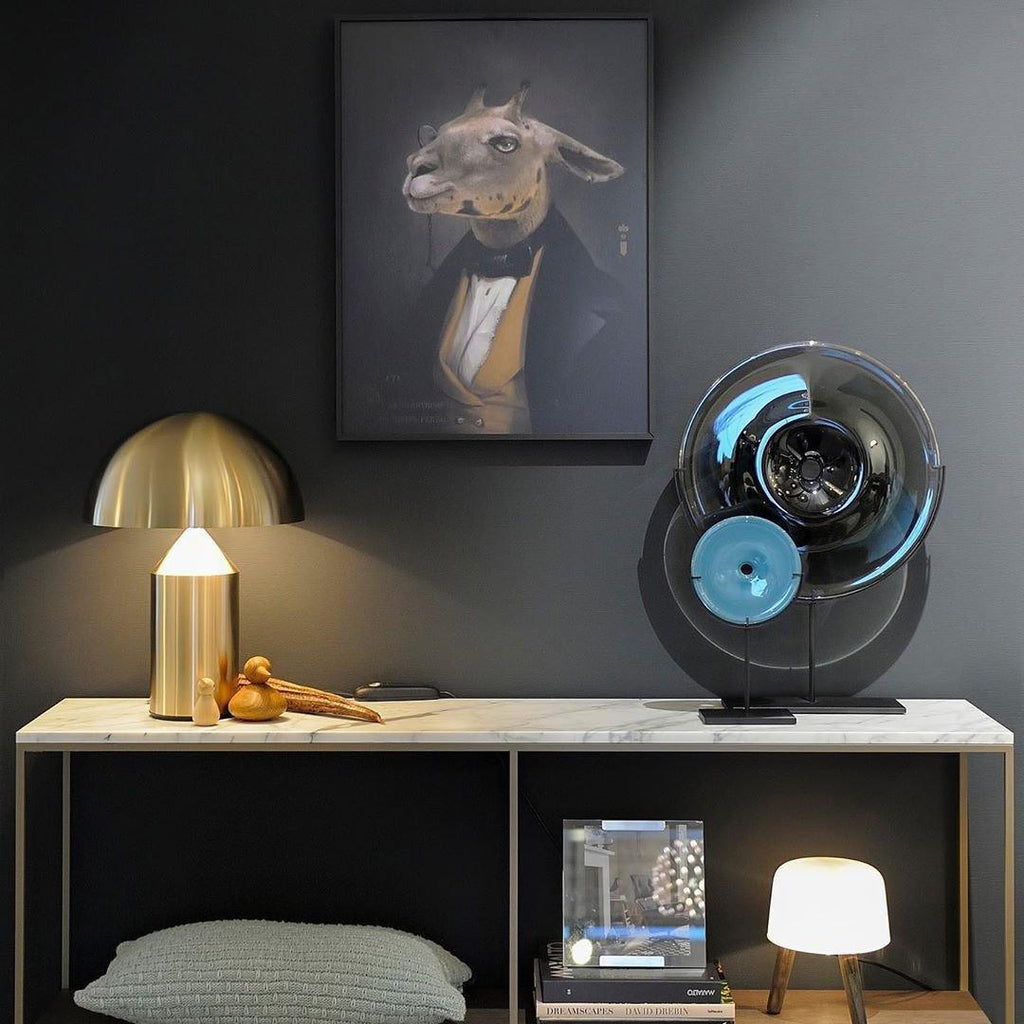Atollo Metal LED Table Lamp – Modern Geometric Design