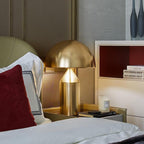 Atollo Metal LED Table Lamp – Modern Geometric Design