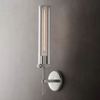 Lambert Knurled Wall Sconce – Brass & Crystal Light