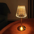 Crystal Rechargeable LED Cordless Table Lamp