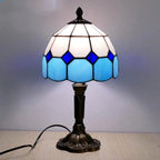 Retro Baroque Tiffany Glass LED Table Lamp E27
