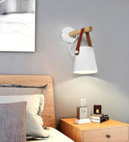Wooden Nordic Wall Lamp – Minimalist Hanging Light Fixture