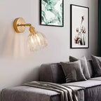 Vintage Tulip Glass Wall Sconce Light