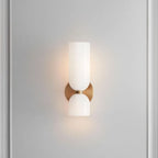 Modern Double Glass Wall Light Fixture