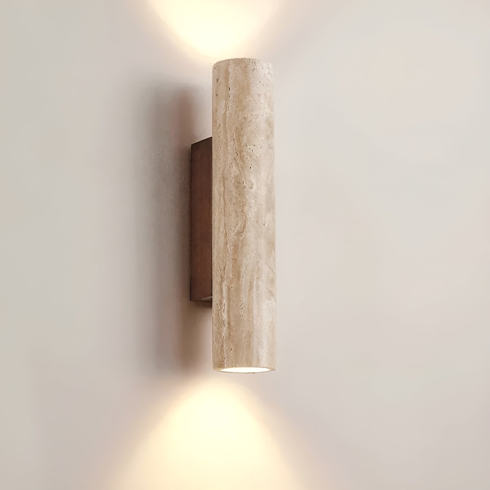Travertine LED Wall Light – Wabi-Sabi Style Lamp