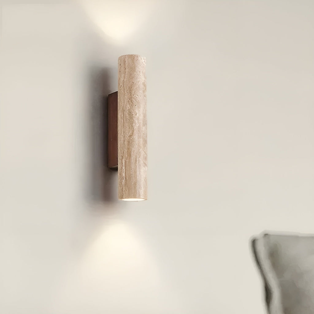 Travertine LED Wall Light – Wabi-Sabi Style Lamp